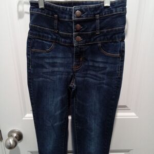 Refuge Size 2 High-Waisted Skinny Leg Classic Denim Blue Jeans